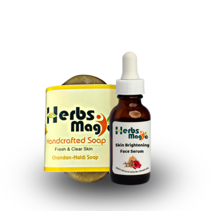 Herbs Magic Skin Brightening Combo With Goodness of Sandalwood, Turmeric, Amala. Hibiscus & many more | For Acne Marks & Scars | Black marks | Blackheads